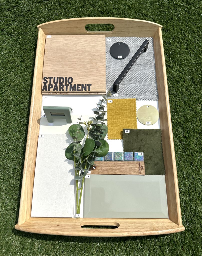 Studio Apartment Material Board